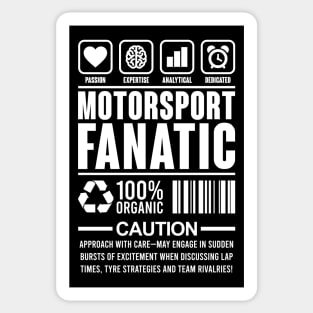 Motorsport Fanatic Design Sticker